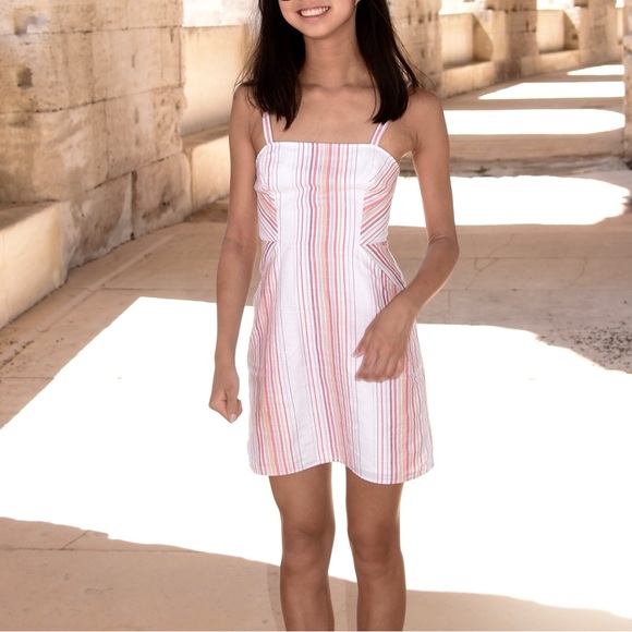 Express Striped Candy Mini Dresss - Picture 2 of 6